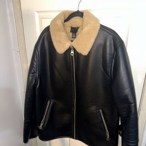 Faux Shearling-lined Jacket